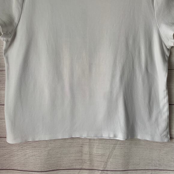 Studio Works The Studio Tee White American Flag T-Shirt Handkerchief Jewels XL - Picture 10 of 15